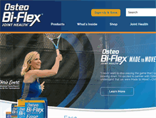 Tablet Screenshot of osteobiflex.com